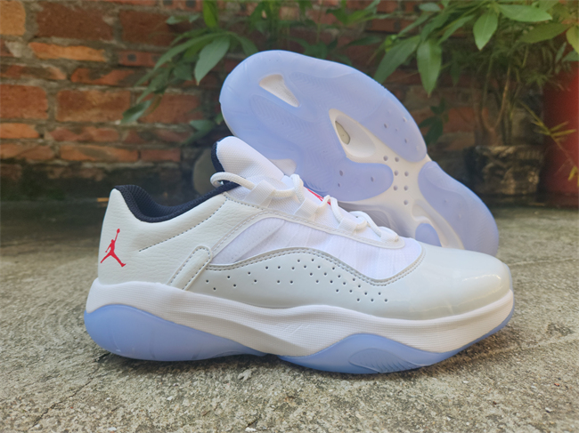 Men's Running weapon Air Jordan 11 White/Grey Shoes 089